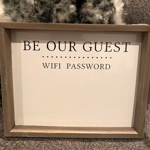 WiFi Password Rustic Farmhouse Decor